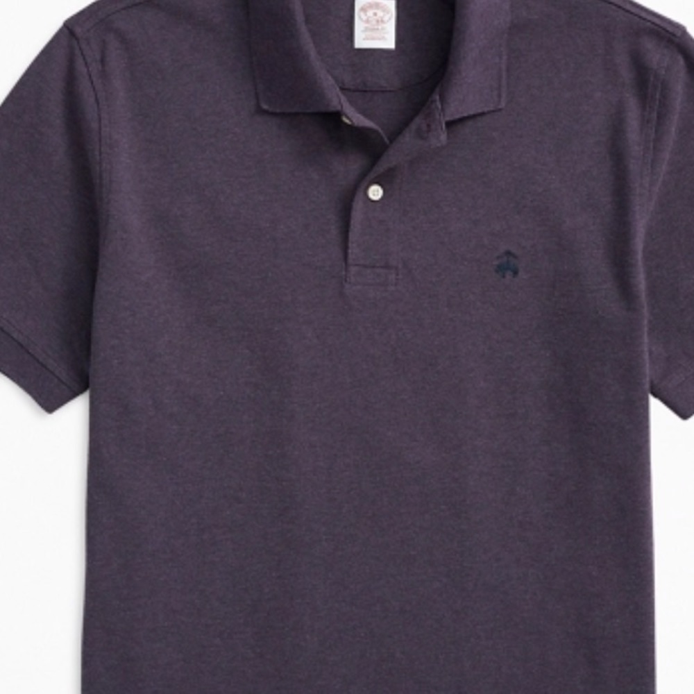 Brooks Brothers purple heather polo